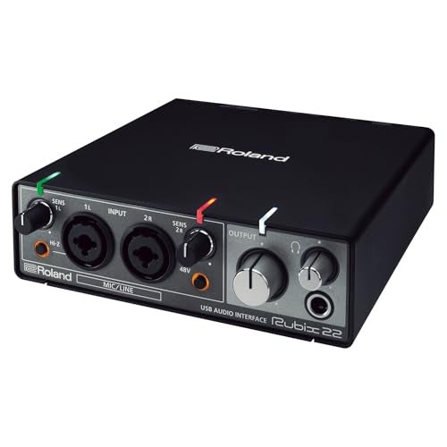 Roland Rubix22 2-In/2-Out USB Audio Interface | High-Resolution Audio | Record with Mics, Guitars, Keys & More | Compact & Durable Build | Compatible with Mac, PC & iPad | Expanded I/O Features - Image 4