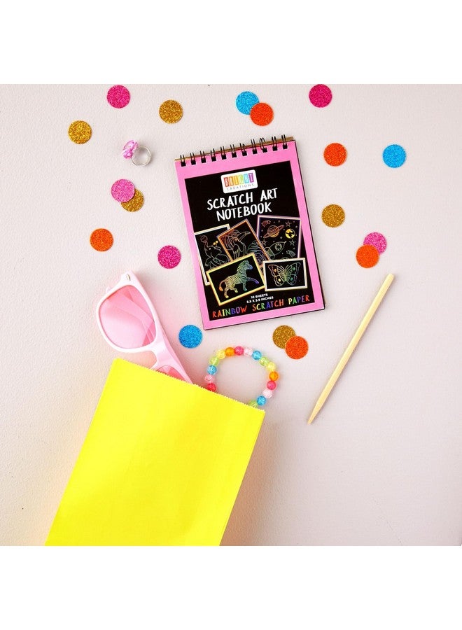 Bright Creations 8 Pack Rainbow Scratch Paper Pads for Kids with Wooden Styluses, 10 Sheets (5.5 x 3.9 In) - Image 2