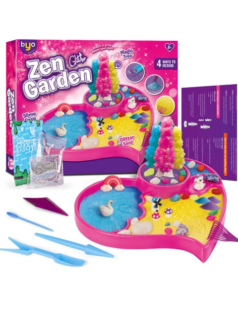 مجموعة حديقة يونيكورن الخيالية للأطفال - مجموعة حديقة زين للبنات، مجموعة تيراريوم يونيكورن العلمية التي يمكنك صنعها بنفسك، فنون وحرف يونيكورن السحرية للبنات من سن 8 عامًا، مجموعة رمل للعب