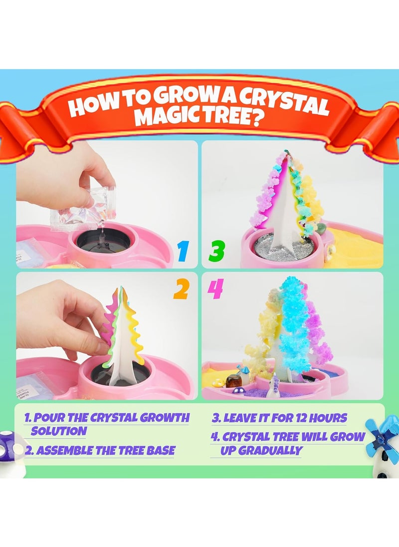 VUCATIN - Unicorn Fairy Garden Kit for Kids Zen Garden Kit for Girls DIY Science Toy Unicorn Terrarium Kit Magic Unicorn Arts and Crafts for Girls Age 8 Play Sand Set - Image 1