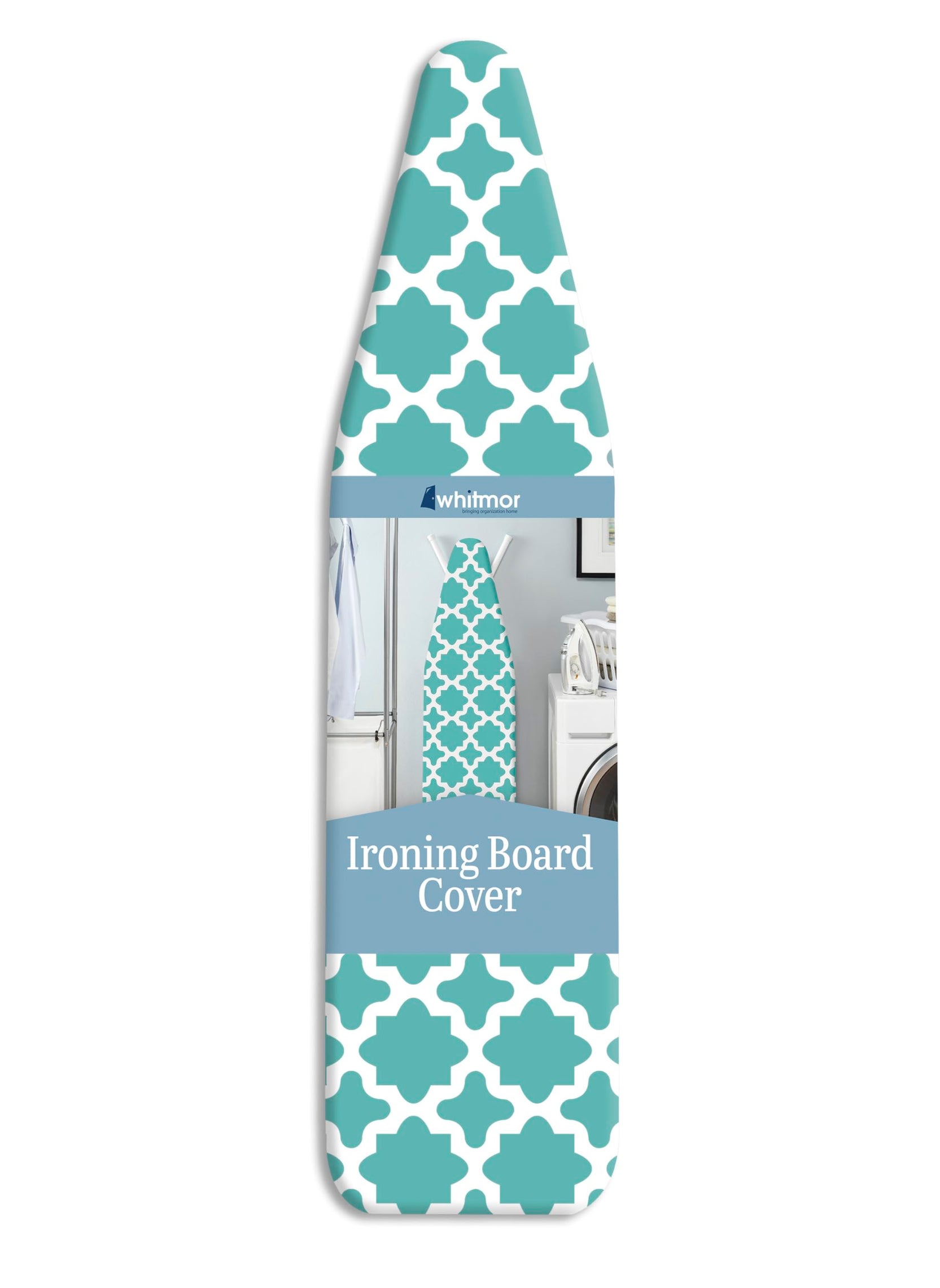 Whitmor Whitmor Reversible Ironing Board Cover and Pad Concord Turquoise 540x150 