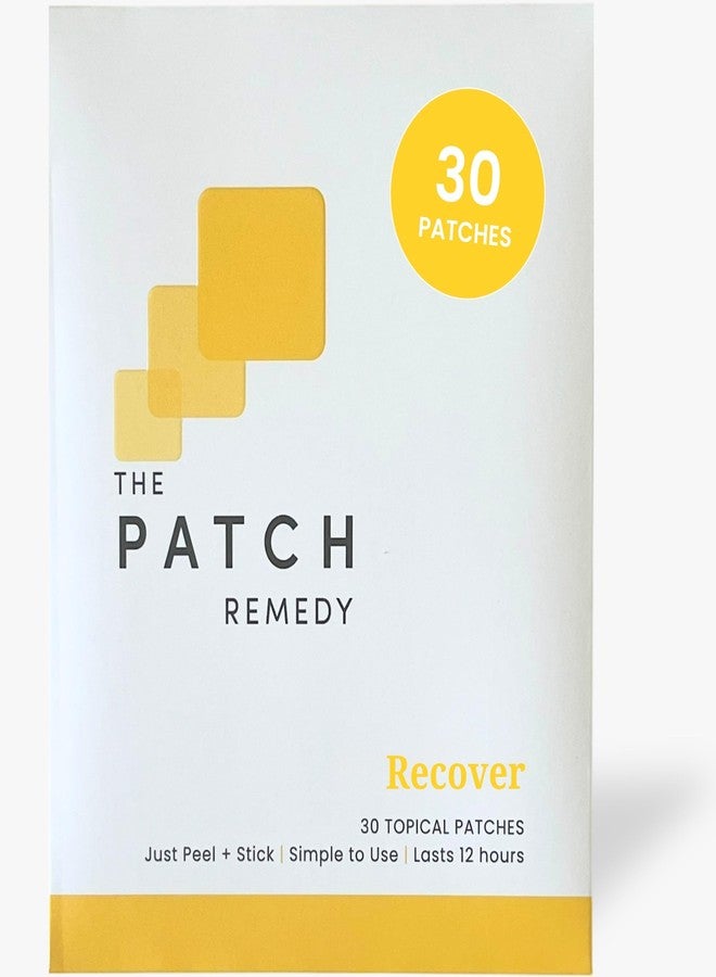 The Patch Remedy لاصقة باتش ريميدي ريكوفر | جلوتاثيون، شوك الحليب، إن إيه سي، زنجبيل، جنسنغ، وتين شوكي | 30 لاصقة - Image 1