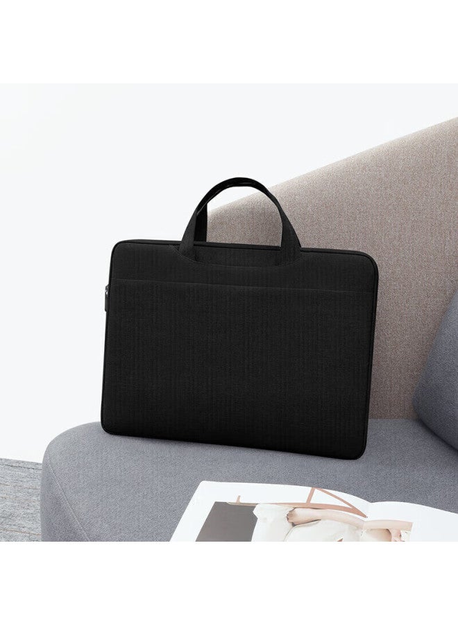 BUBM Biyoumei Laptop Bag For Men, Handheld Briefcase, 14-inch Apple Huawei Xiaomi Notebook Computer Business Travel Inner Lining Bag, Black - Image 5