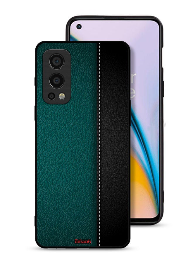 Tolwak غطاء حماية لهاتف OnePlus Nord 2 5G بنمط جلد - Image 1