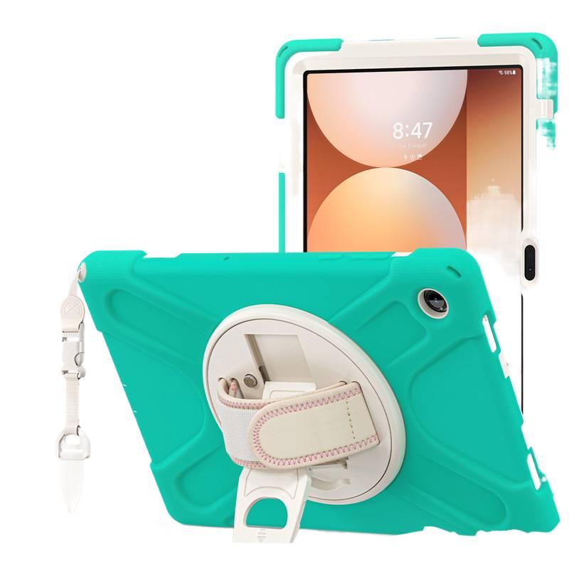 Green Samsung Tab Case Compatible with Samsung Galaxy Tab A11 Plus / Samsung Galaxy Tab A11 with Protective Cover Stand Function and Daily Tablet Carry - AuraLuxe - Image 1