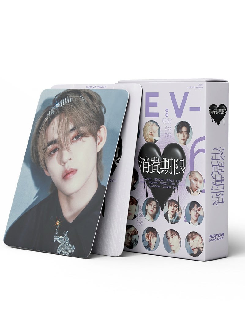 NIBEMINENT 55 Pcs Kpop SEVENTEEN 4TH JAPAN SINGLE Lomo Cards Card For Fans Collection Gifts - Image 3
