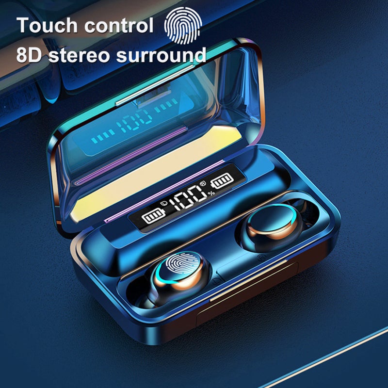 سماعة بلوتوث لاسلكية ثلاثية الأبعاد F9 True Wireless Stereo بتقنية بلوتوث 5.0 سماعات أذن ذكية صغيرة للرياضة داخل الأذن - Image 4