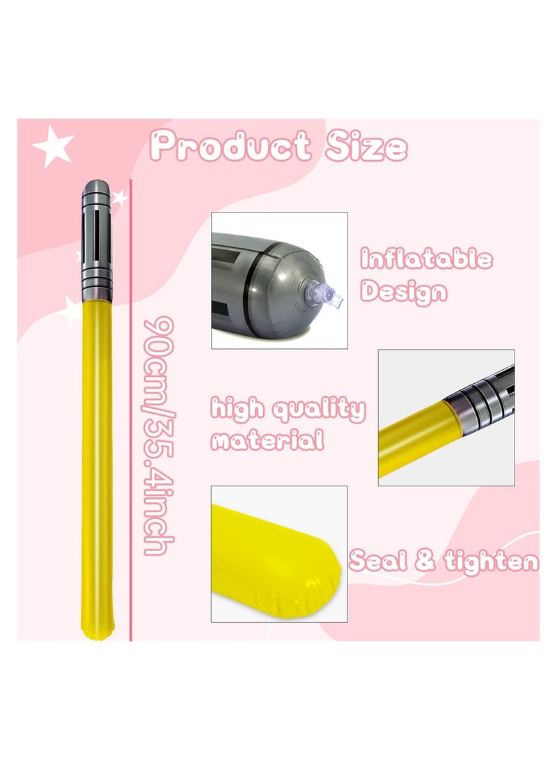 SYOSI 12 Pieces Inflatable Light Saber Sword Toys Set, Inflatable Lightsaber Toy Cosplay Party Favors, Inflatable Swords for Star Wars Themed Party, Cosplay Party - Image 3