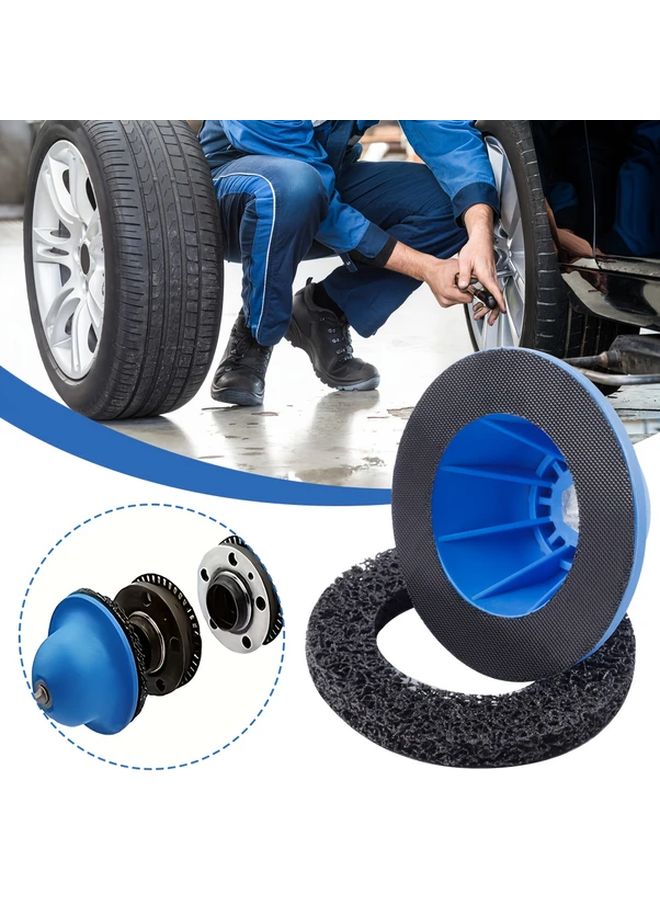Professional Wheel Hub Grinder Resurfacing Cleaning Tool Rust Removal Paint Polishing Pads For Car Truck Motorcycle 1pc - Image 1