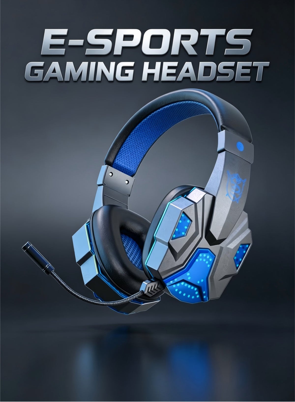 Abmkw Abmkw Gaming Headset Rechargeable With Microphone Rgb Light Effect Earphones Z5285BCE7D58688E61C43Z