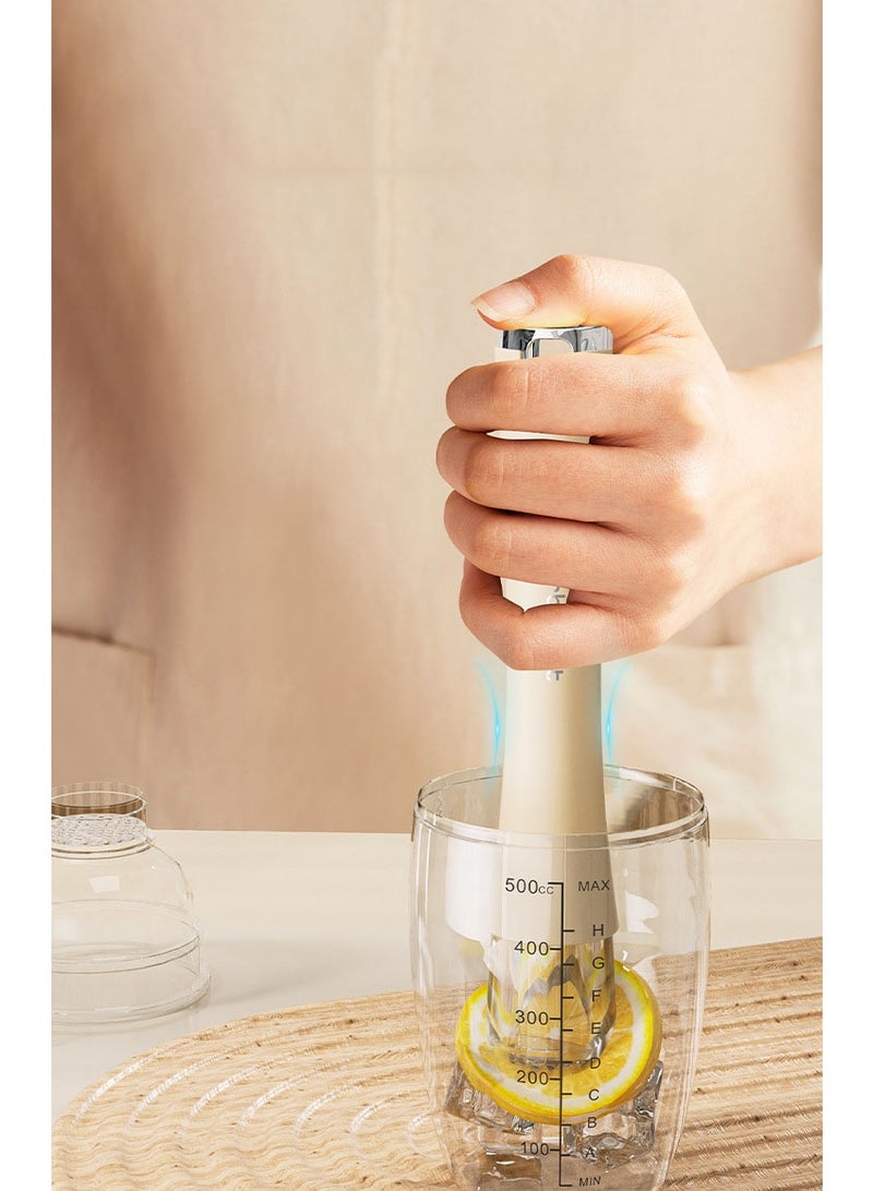 HOMESTAR Professional ABS & Acrylic Muddler - Dual Function Ice Crusher & Fruit Press Bartender Tool | Ergonomic Non-Slip Grip With Hook Storage Design | Easy To Clean & Dishwasher Safe | Essential For Mojitos, Cocktails & Fresh Juices - Image 2