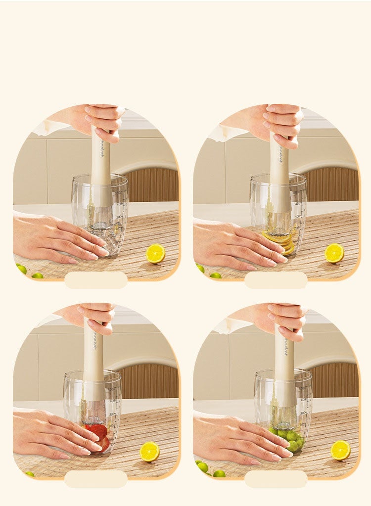 HOMESTAR Professional ABS & Acrylic Muddler - Dual Function Ice Crusher & Fruit Press Bartender Tool | Ergonomic Non-Slip Grip With Hook Storage Design | Easy To Clean & Dishwasher Safe | Essential For Mojitos, Cocktails & Fresh Juices - Image 4