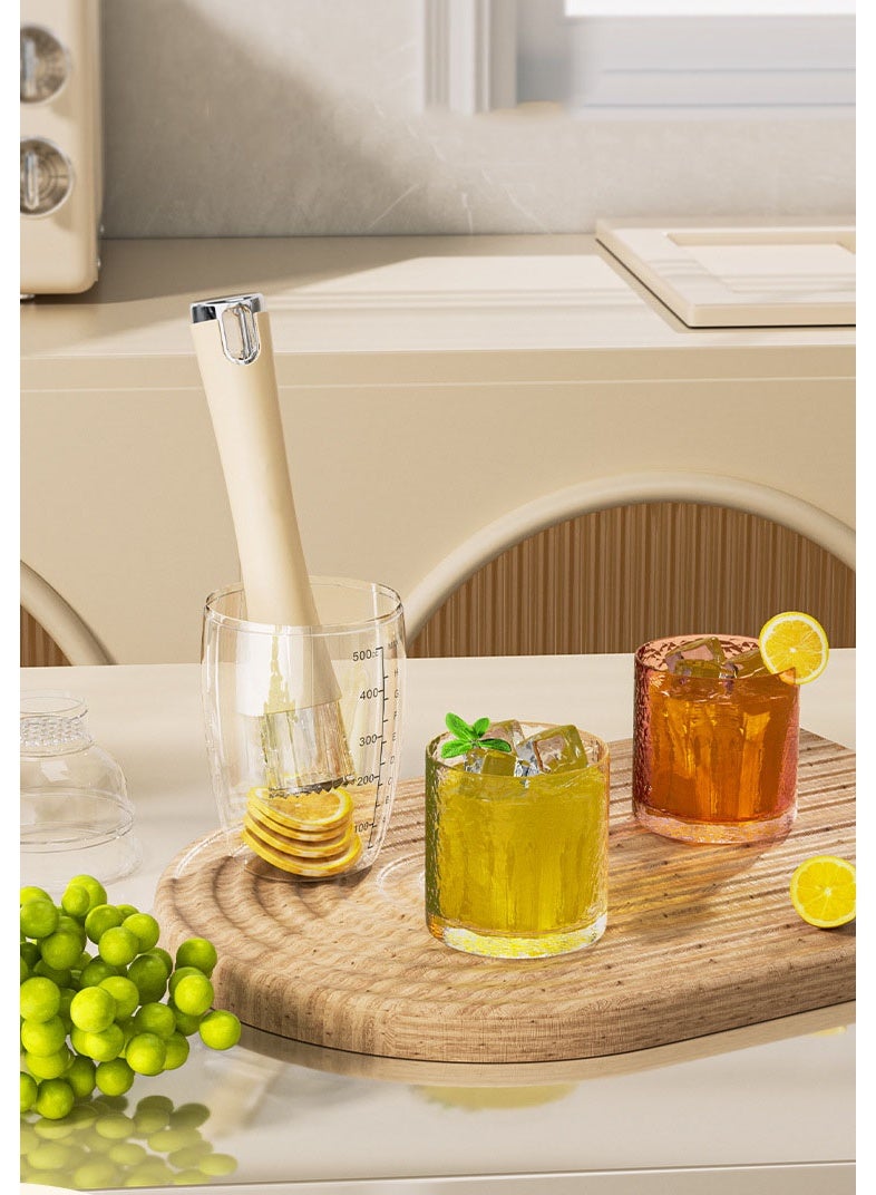 HOMESTAR Professional ABS & Acrylic Muddler - Dual Function Ice Crusher & Fruit Press Bartender Tool | Ergonomic Non-Slip Grip With Hook Storage Design | Easy To Clean & Dishwasher Safe | Essential For Mojitos, Cocktails & Fresh Juices - Image 3