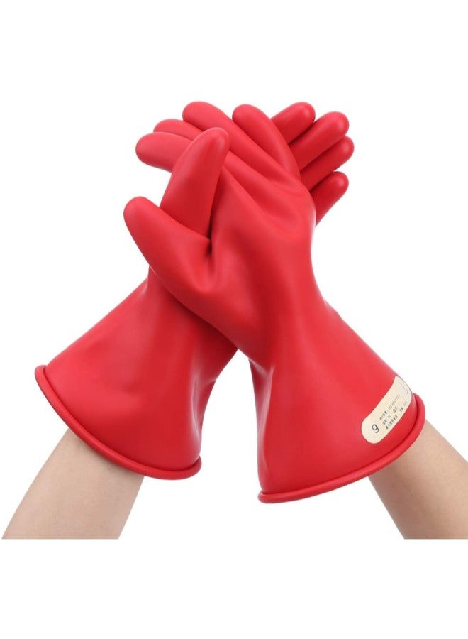 klarako IEC 60693-2014 Insulating Gloves, 1 Pair of Latex Full Finger Low Voltage 500V Reusable Glove Class 00(9)  - Image 1