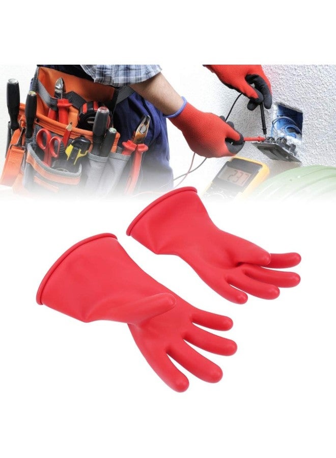 klarako IEC 60693-2014 Insulating Gloves, 1 Pair of Latex Full Finger Low Voltage 500V Reusable Glove Class 00(9)  - Image 2