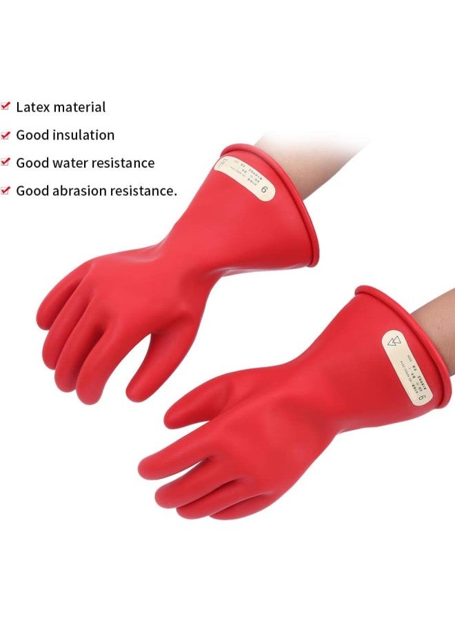 klarako IEC 60693-2014 Insulating Gloves, 1 Pair of Latex Full Finger Low Voltage 500V Reusable Glove Class 00(9)  - Image 4