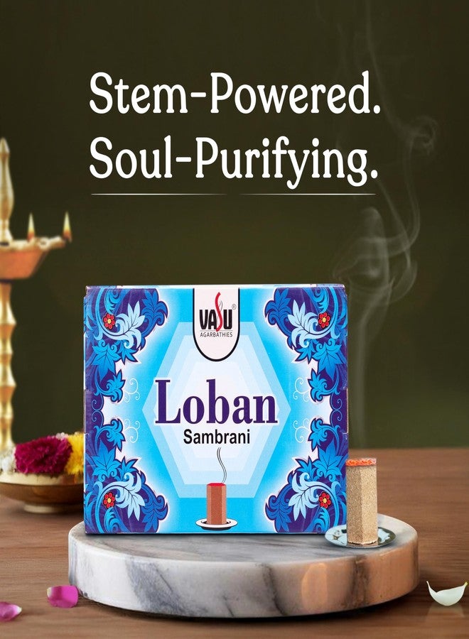 Cycle Pure Vasu Loban Sambrani Dhoop for Pooja (210 pcs) | Dhoop batti Guggal for Puja, Home & Festivals | Loban Dhoop Original with Burner | Pack of 3 (70 Dhoop/Pack + 1 Burner Plate/Pack) - Image 4
