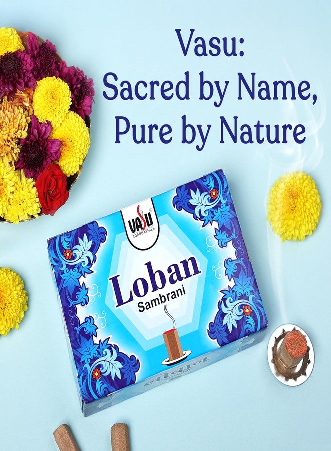 Cycle Pure Vasu Loban Sambrani Dhoop for Pooja (210 pcs) | Dhoop batti Guggal for Puja, Home & Festivals | Loban Dhoop Original with Burner | Pack of 3 (70 Dhoop/Pack + 1 Burner Plate/Pack) - Image 3