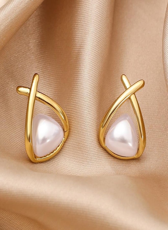 AMAAL Korean Earrings set for Women & Girls Ladies | Designer Statement Crystal Earing beads | Stylish Ear Rings Jewellery for woman Accessory | Valentine Gift for Girlfriend couple -311 - Image 4