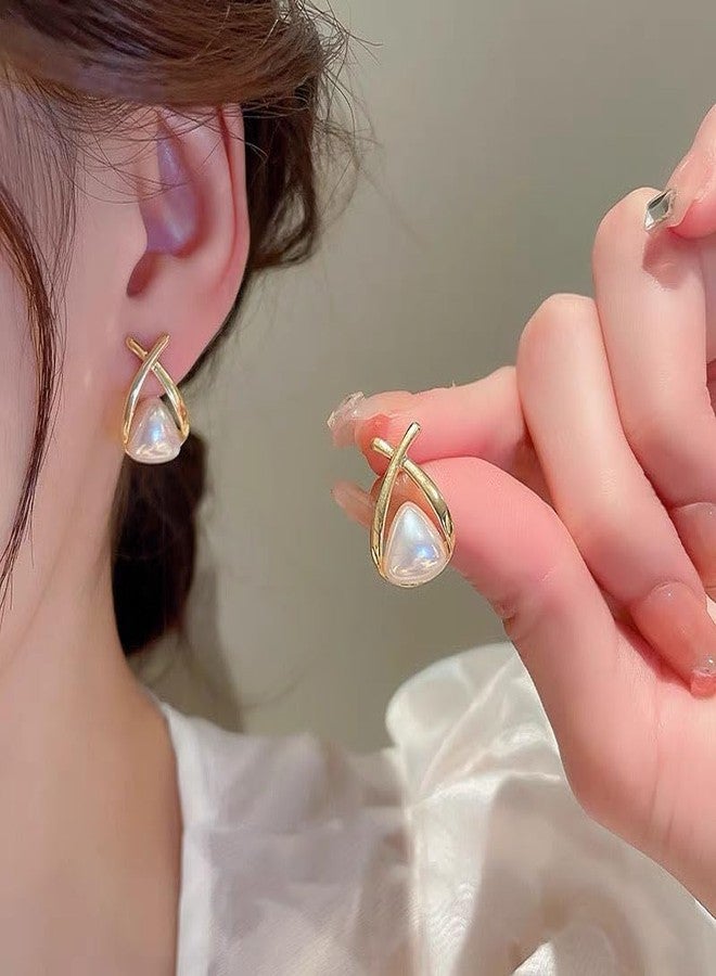 AMAAL Korean Earrings set for Women & Girls Ladies | Designer Statement Crystal Earing beads | Stylish Ear Rings Jewellery for woman Accessory | Valentine Gift for Girlfriend couple -311 - Image 2