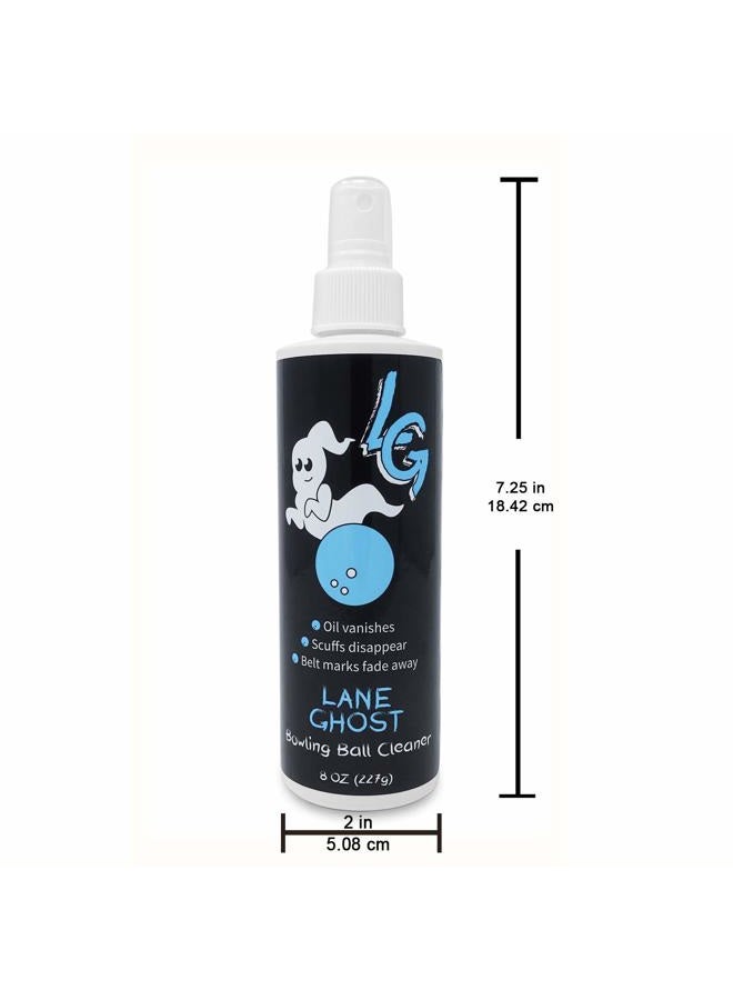 Lane Ghost طقم رذاذ منظف كرات البولينغ - 2 عبوة - معتمد من USBC - منظف للزيت، الخدوش، وعلامات الحزام - يستعيد اللصق ويطيل عمر الكرة - Image 5
