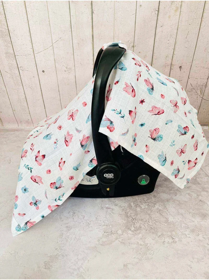 juniperus Zippered Muslin Diaper Stroller Cover