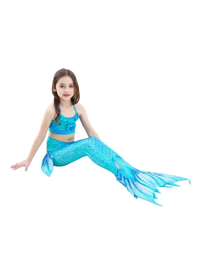 NIBEMINENT 3-Piece Mermaid Swimming Costume Set 120cm - Image 4