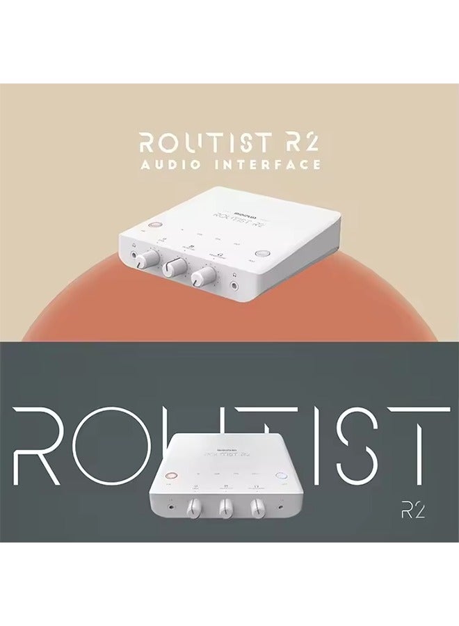 midiplus Routist R2 Professional USB Interface Audio Mixer 1 In 2 Out Livestream Recording Studio Podcast External Sound Card - Image 5