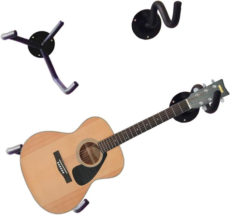 Orgrimmar Guitar Wall Mount Acoustic/Electric/Classical Guitar, Ukulele, Banjo and Mandolin Wall Hanger Slat Horizontal Holder Bass Stand Rack Hook (Set of 4) - Image 2