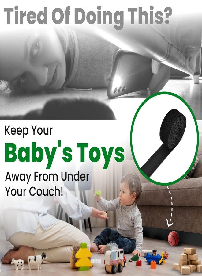 ECOHomes Under Couch Guards Toy Blocker - Strap Barrier for Under Sofa, Bed & Furniture Bottom Stop Things from Going Under | Easy to Install Gap Bumper Stopper for Toys (9 Ft by 1.5 Inch) - Image 5