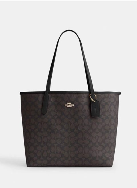 COACH City Tote Bag In Signature Canvas