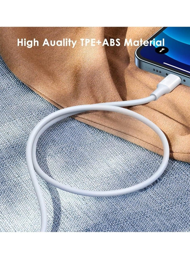 【MFi Certified】 iPhone 20W Charger Plug and 2M USB C to Lightning Cable PD Fast Charger USB C Plug Data Lead Compatible with iPhone 14/14 Plus/14 Pro/14 Pro Max/13/12/11/11 Pro/XS Max/XR/X/8/7/iPad - Image 5