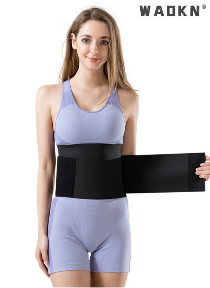 Waist Trainer Women, Waist Cincher Belt Shapewear Body Shaper Sports Girdles Waist Trimmer Postpartum Belly Wrap Adjustable Comfortable Lumbar Waist Support Belt for Slimming，Fitness Workout,Elastic Waistband for Sports,Fitness, Abdominal Tightening, Women'S Wrapped Abdominal Exercise Belt, Slimming Thin Shaping Belt Adjustable Fat Burning Shaping Waistband(Black)