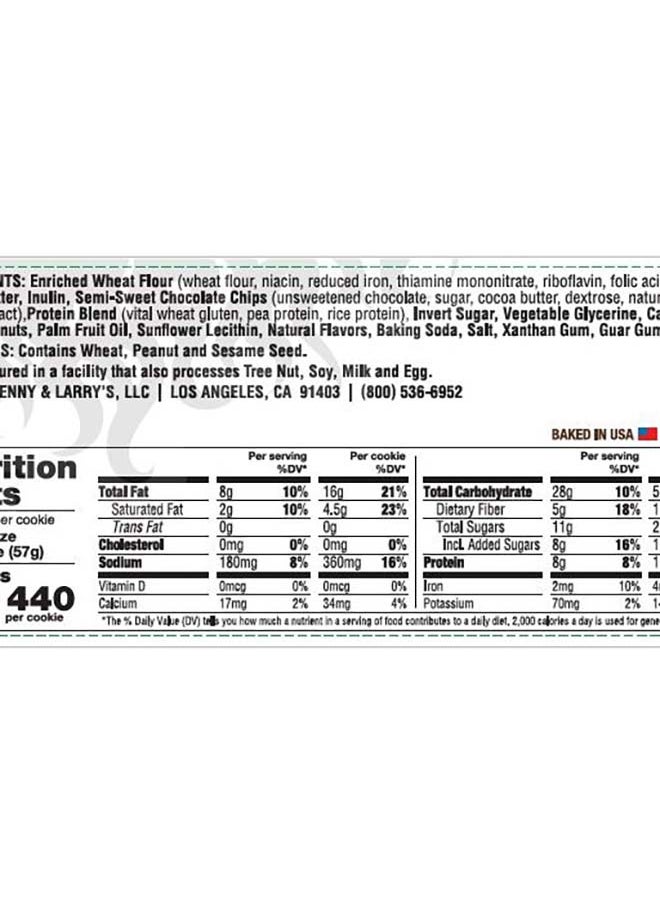 Lenny and Larry's Complete Cookie Peanut Butter Chocolate Chip 113g (16g Protein)  - Image 3