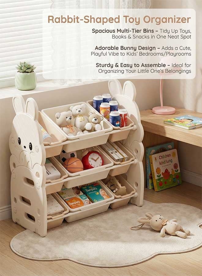 Beauenty Children Deluxe Toy Storage Organizer, Kids Storage Bins Toy Boxes, Children's Toy Storage Rack, Toddler Storage Organizer, Toy Box Organizer - Image 5