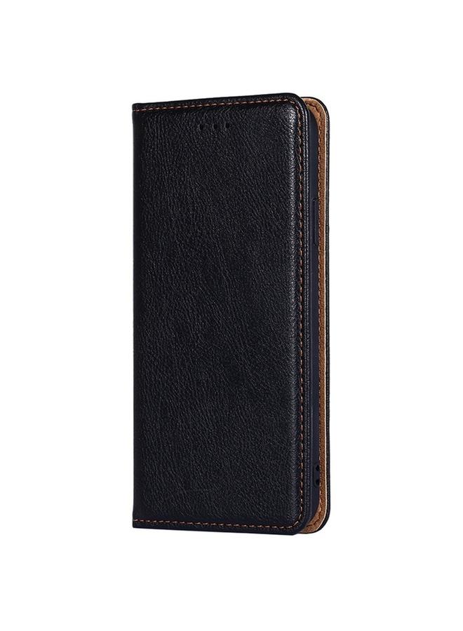 S-TOP Case For Samsung Galaxy S25 5G Gloss Oil Solid Color Magnetic Leather Phone Case - Image 2