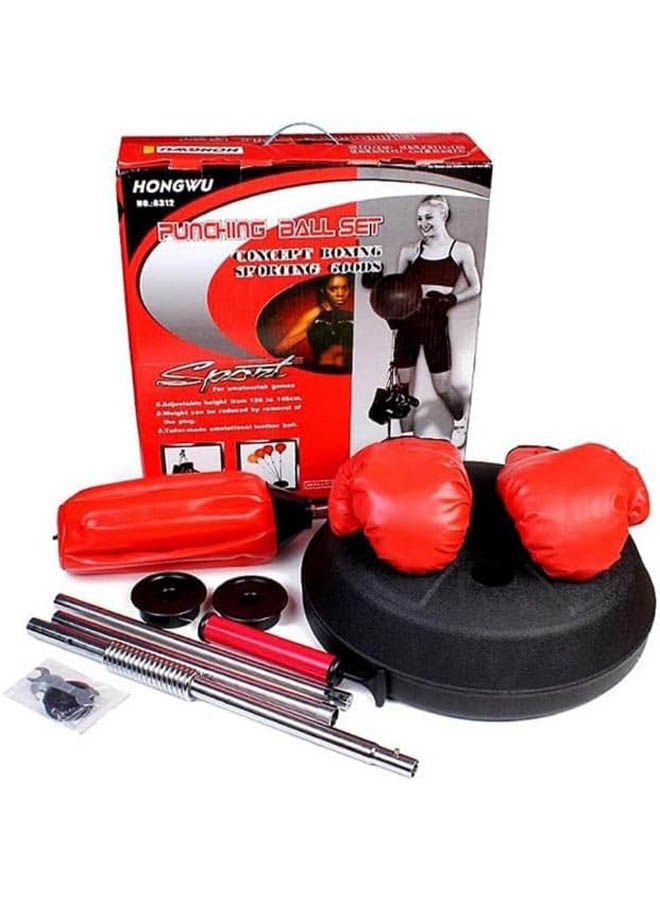 Generic Boxing Ball Set With Punching Bag, Boxing Bag Set With Gloves And Pump  - Image 1