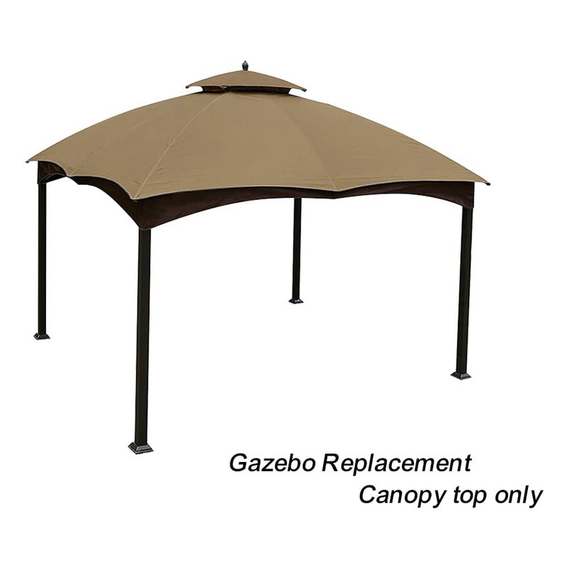 Eurmax USA High Performance Replacement Canopy Top for Lowe's Allen Roth Heavy Duty Gazebo Roof Gazebo Top with Air Vent 10X12 Cover #GF-12S004B-1, Replacement Top Only (Khaki) - Image 3