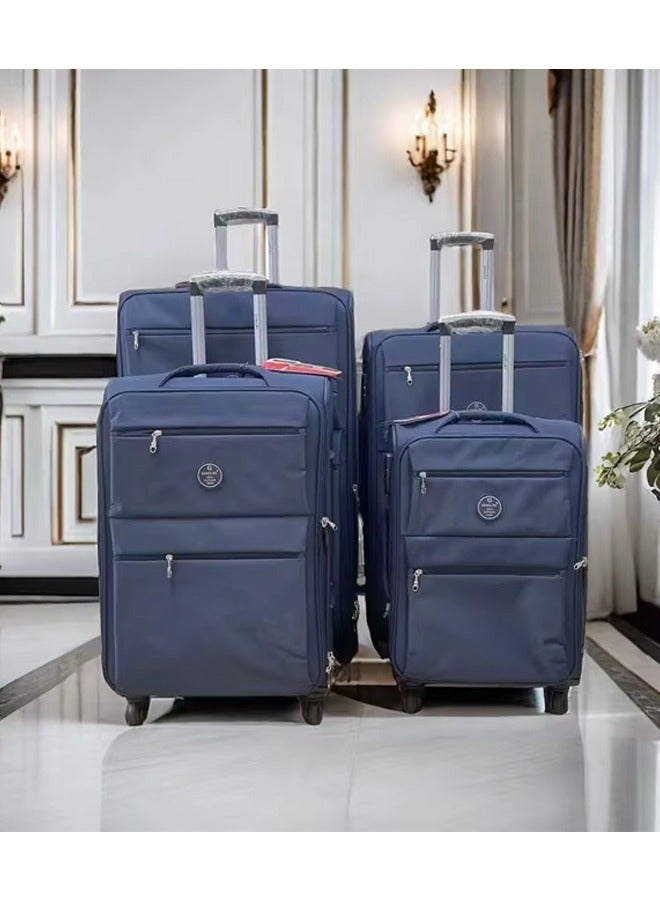 keke 4 Pieces Travel in Style with the Premium Soft Shell 4 Wheels Trolley Luggage Set 20/24/28/32 Inch - Image 1