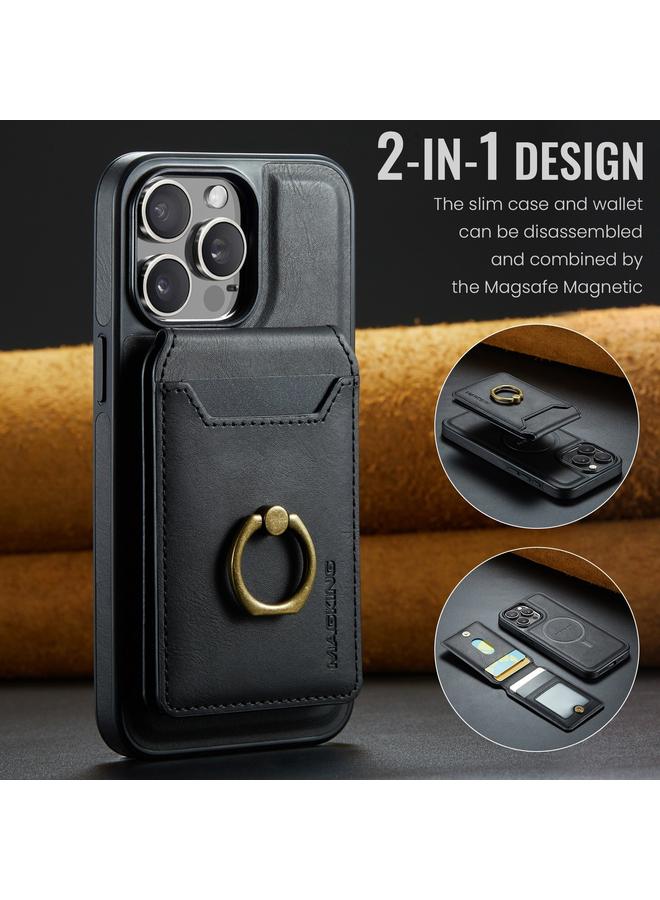 Dg Ming Case For iPhone 12 K1 MagSafe Detachable Wallet RFID Back Cover Phone Case - Image 2
