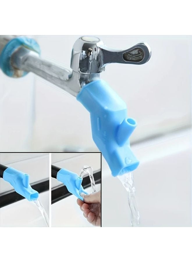 3 قطع واقي رذاذ سيليكون ممتد للحنفية مع موصل خرطوم مرن ألوان مختلطة - Image 3