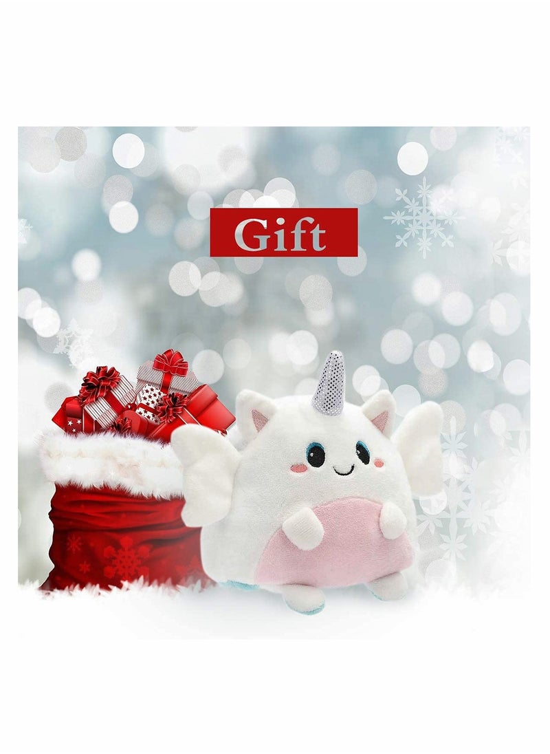 Excefore - Reversible Plush Toys, Plushies Whale Unicorn Plush Vivid Expression Cat Mood Plushie Stuffed for Adult Kids Girl Boy Birthday Gift - Image 1