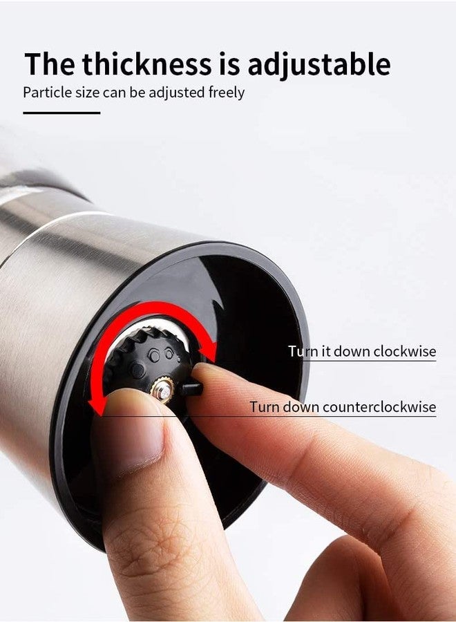 TGOPIT Salt Pepper Grinder Crusher with Adjustable Coarseness Stainless Steel Pepper Mill Shaker Salt Mill Grinder Seasoning Grinding for Cooking Restaurants - Image 2