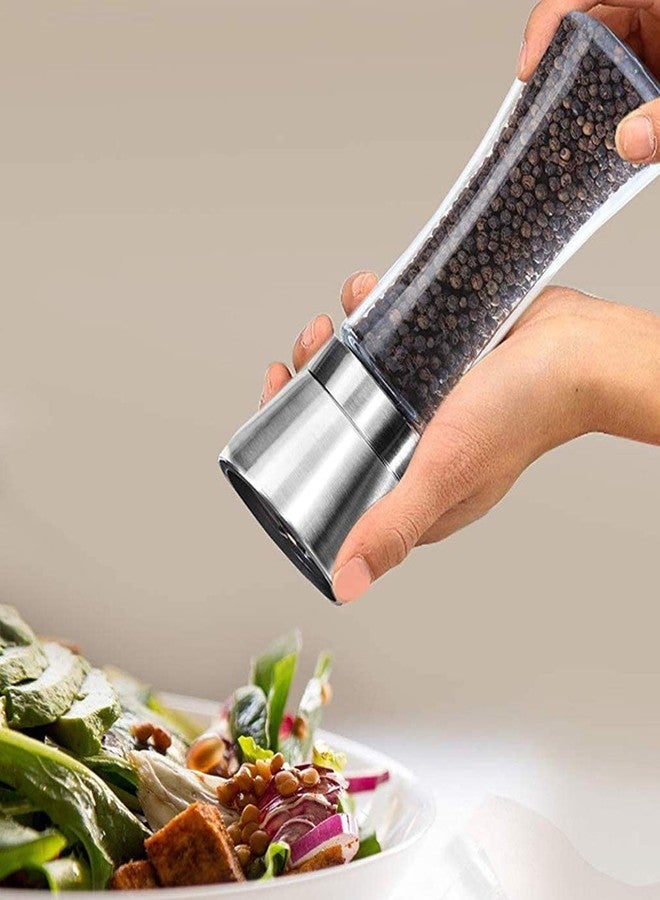 TGOPIT Salt Pepper Grinder Crusher with Adjustable Coarseness Stainless Steel Pepper Mill Shaker Salt Mill Grinder Seasoning Grinding for Cooking Restaurants - Image 5