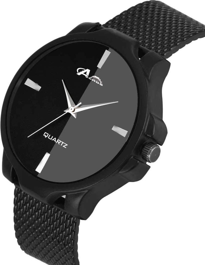 Acnos® Premium Luxury Stainless Steel Analogue Women's Watch(Black Dial Mens Standard Colored Strap) - Image 2