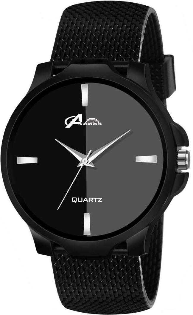 Acnos® Premium Luxury Stainless Steel Analogue Women's Watch(Black Dial Mens Standard Colored Strap) - Image 1