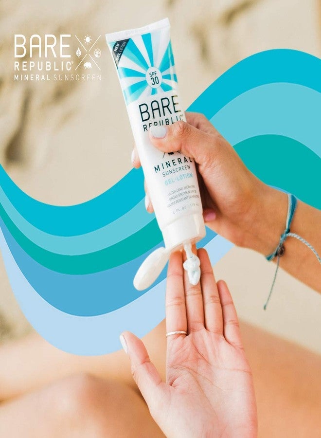 Bare Republic Mineral Gel Sunscreen SPF 30 Sunblock Body Lotion, Light and Hydrating Skin Care, 4 Fl Oz - Image 4