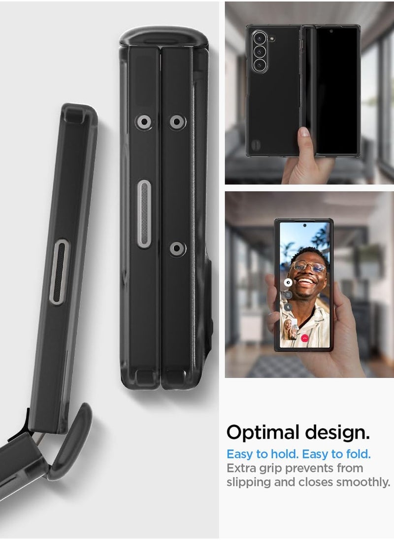 Spigen - Ultra Hybrid Pro Samsung Galaxy Z Fold 6 Case Cover (2024) with [Hinge Protection] - Frost Gray - Image 1