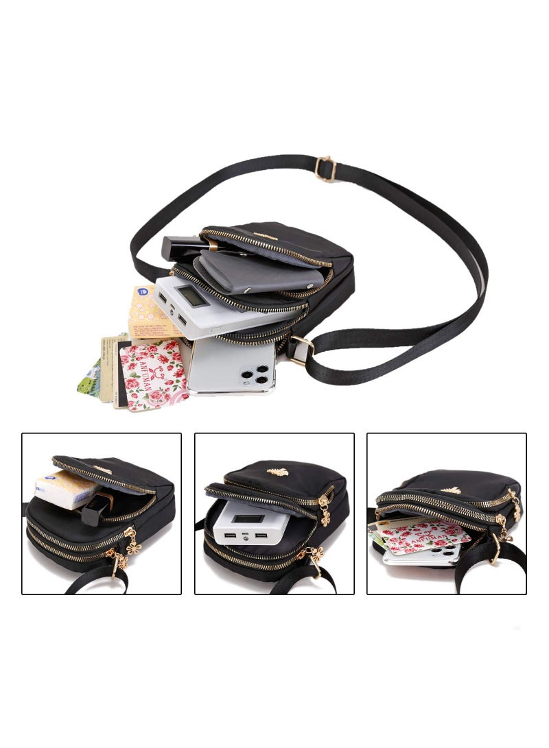 Nylon Cell Phone Purse Small Crossbody Bag for Women Girls Little Purse Wallet  - Image 3
