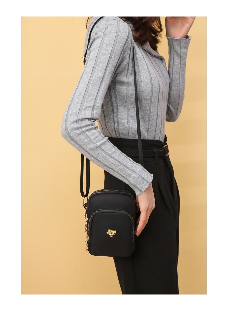 Nylon Cell Phone Purse Small Crossbody Bag for Women Girls Little Purse Wallet  - Image 1